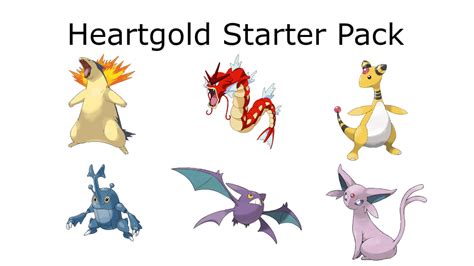 Pokemon Heartgold Starter Pack : starterpacks