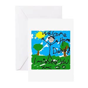 Welcome Home Dad Greeting Cards - CafePress