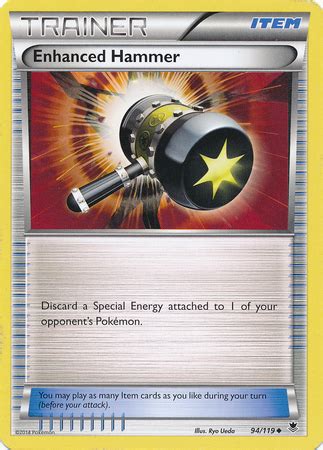 Enhanced Hammer 94/119 Trainer Uncommon XY Phantom Forces Pokemon Card