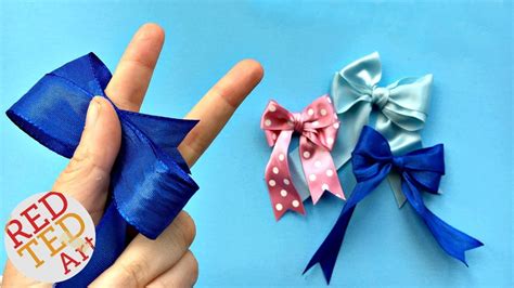 Double Bow Tutorial - Easy Hair Bow DIY - How to make a perfect bow - Craft Basics - YouTube