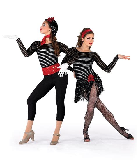 15794 - Mime Mambo All-in-One Leotard by A Wish Come True shown with: 15794F - Fringe Skirt ...