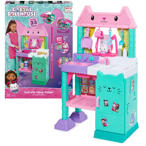 Gabby’s Dollhouse, Cakey Play Kitchen Set, for Kids Ages 3 and up - Walmart.com