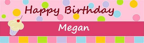 HBD Sweet Cupcake Pink Customized Banner [Banner-DK009] - $40.00 : Helium Balloons | Partywares ...