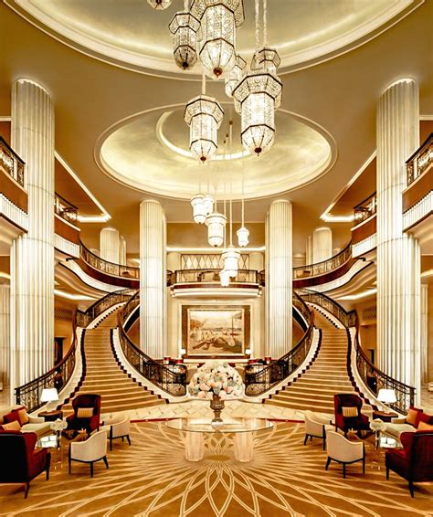 Hotel entrance | Luxury hotels lobby, Hotel interior design, Luxury stairs