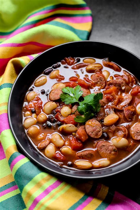 Chorizo, Beans and Tomato Soup - Ang Sarap