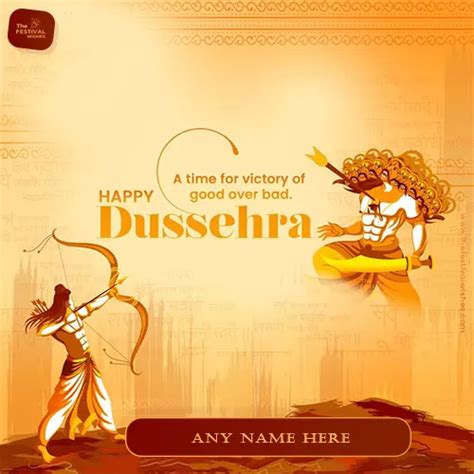 Happy Dasara Dussehra 2024 Wishes Images Edit Name