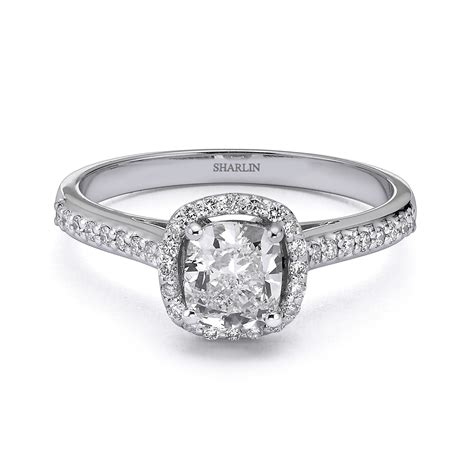 1.01 Carat Cushion Cut Engagement Ring - Sharlin Fine Jewelry