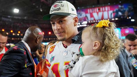 Patrick Mahomes Holds Daughter Sterling Skye After Being Named MVP ...