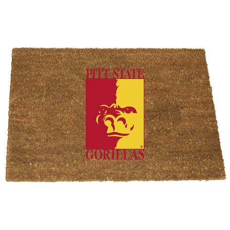 Memory Company NCAA Pittsburg State Gorillas Rectangular Coir Door Mat ...