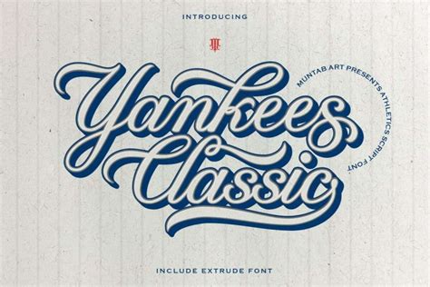 Yankees Classic Font - Dafont Free