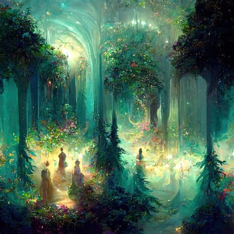 Premium Photo | Forest fantasy magic