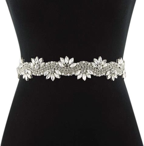 Women S Waist Belt Rhinestone Bridal Wedding Modern Decorative Casual Dresses Gowns Elegant ...