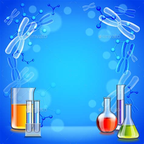 Science Background with Test Tubes and Flasks by andegro4ka | GraphicRiver