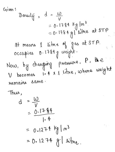 What Is the Density of Helium at Stp