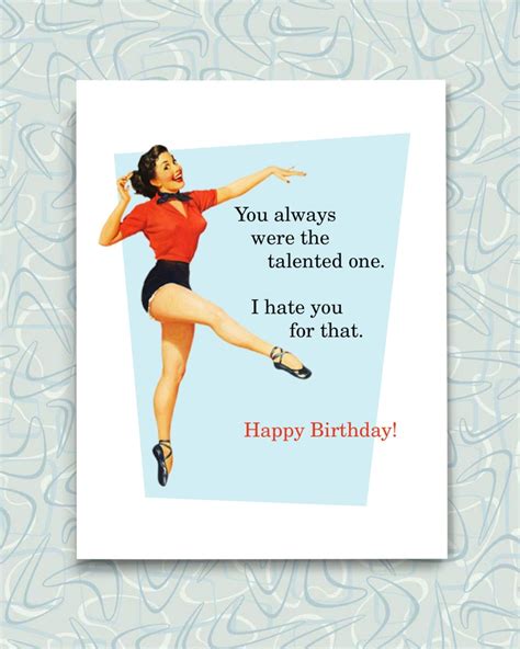 RETRO Birthday Card Sarcastic Birthday Card Best Friend - Etsy UK