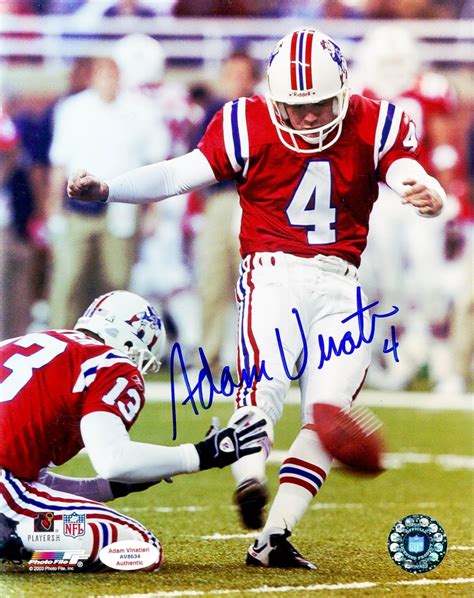 Adam Vinatieri Signed Patriots 8x10 Photo (Vinatieri Hologram ...