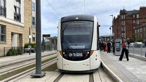 Edinburgh tram extension carries first passengers - BBC News