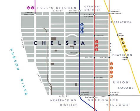 Chelsea Neighborhood Map Print, Manhattan, New York City - Etsy