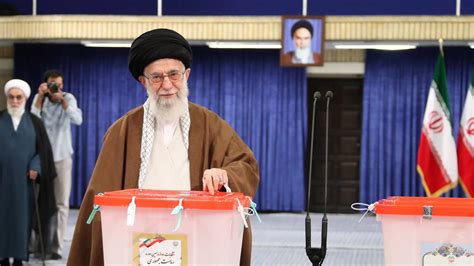 Iran's Supreme Leader and President Cast Their Votes in Election