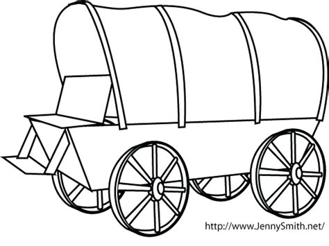 Covered Wagon Drawing at GetDrawings | Free download