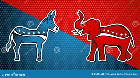 USA Elections Democratic Vs Republican Party Editorial Photography ...