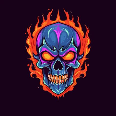 Premium Vector | Hand drawn human skull illustration