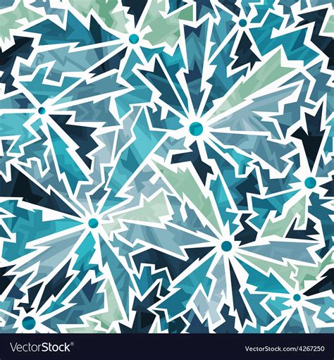 Cold color cracks seamless pattern Royalty Free Vector Image