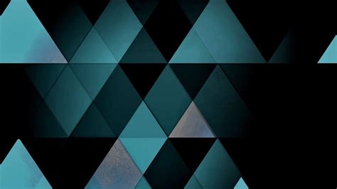 Blue Black Geometric Triangle Shapes Pattern HD Geometric Wallpapers | HD Wallpapers | ID #84320