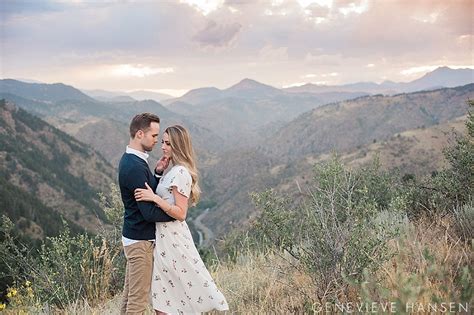 Clara + Brett’s Lookout Mountain Engagement Session | Golden Colorado ...