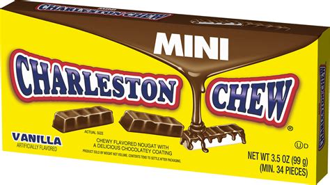 Charleston Mini Chews Chocolate Covered Vanilla Candy, 3.5 oz - Walmart.com