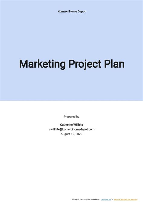 Free Marketing Plan Template Google Docs