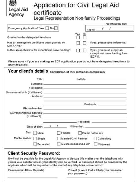 Online Legal Aid Application Form 2024 - Applicationforms.net