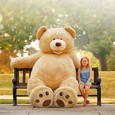 200 CM Giant Plush Stuffed teddy bear big large brown plush stuffed soft toy kid children doll ...