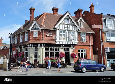 16th century The Stag Pub, High Street, Ascot, Berkshire, England, United Kingdom Stock Photo ...