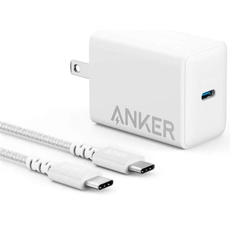 Anker 65W PD Charger Adapter with 6 ft USB-C to USB-C Cable