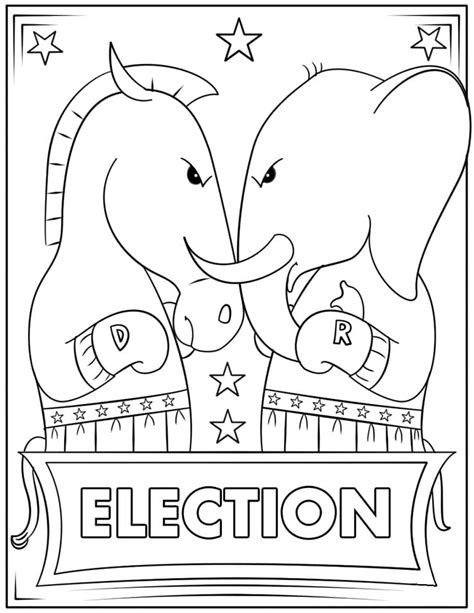 Election Day Coloring Pages