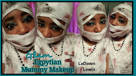 Glam Egyptian Mummy Makeup | #5 Halloween 2016 - YouTube