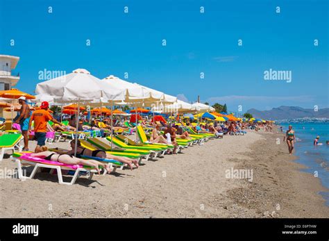 Zouroudi, the town beach, Kos town, Kos island, Dodecanese islands ...