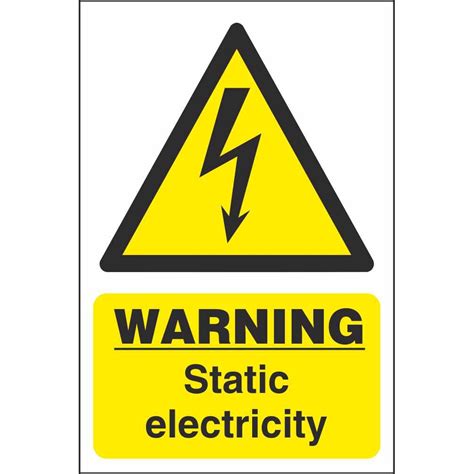 Warning Static Electricity Signs | Electrical Industrial Safety Signs