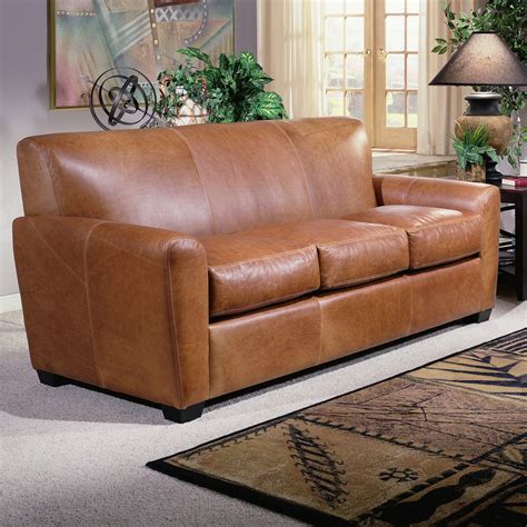 Omnia Leather Jackson Leather Sleeper Sofa & Reviews | Wayfair