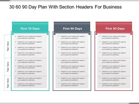 Free 30 60 90 Day Sales Plan Template Download Collection