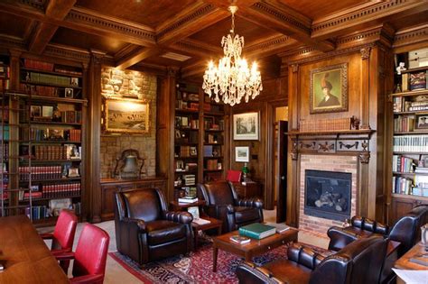 Design Gallery: Library | Paneled library, Moulding and millwork, Great rooms