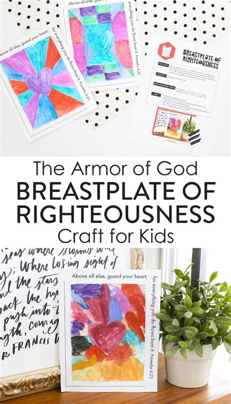 The Armor of God Breastplate of Righteousness Craft for Kids - The Littles & Me