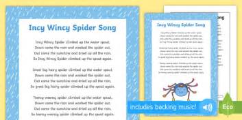 Incy Wincy Spider Song | Nursery Rhymes | EYFS | KS1