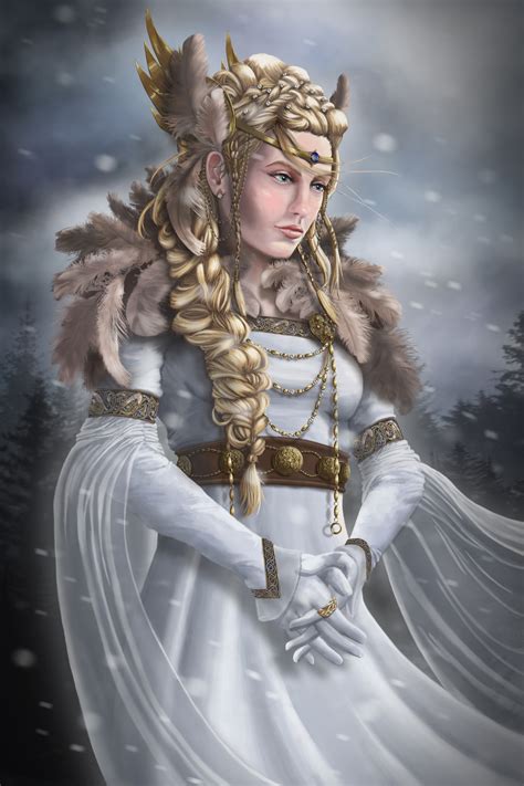 ArtStation - Frigga, queen of the Norse Gods and Odin's spouse