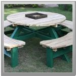 Barbecue (Bbq) Table Round Made In Ms Teak Wood With G - Vadodara Samachar, Vadodara | ID ...