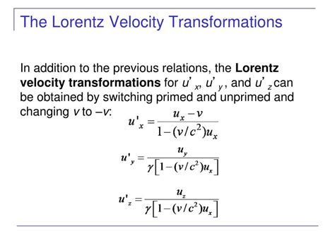 PPT - Derivation of Lorentz Transformations PowerPoint Presentation, free download - ID:1760650