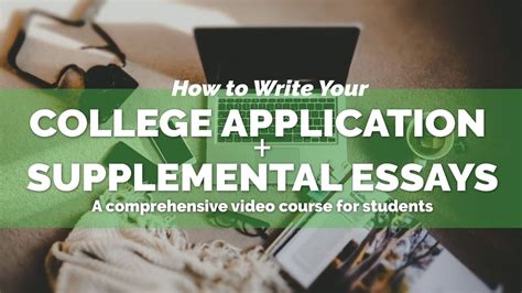 Learn How to Write Great Supplemental College Essays – College Essay Guy