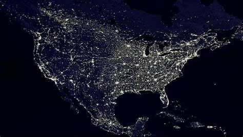 north-america-lights-from-space - Singularity Hub