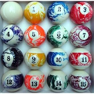 Amazon.com: marble pool balls set